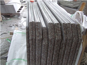 G687 Peach Red Granite Countertops, Bevelled Counntertops