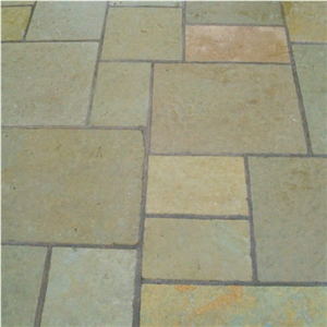 Kota Brown Pattern Flooring, India Brown Limestone Slabs & Tiles