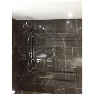Pietra Grey Marble Bathroom Walling