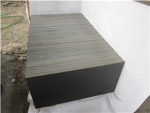 China Black Basalt Flamed,honed and Polished Tiles