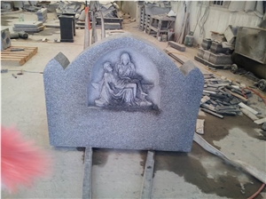 American Style G633 Granite Tombstone,monument,gravestone, G633 Granit Grey Granite Gravestone