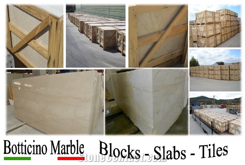 Botticino Marble Tiles / Slabs / Blocks, Botticino Classico Marble Blocks