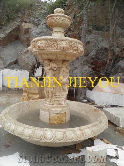 Quality Beige Marble Fountain