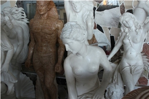 Royal White Marble Statues, Sculpture