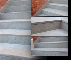 Arenaria Grigio Perla Sandstone Stairs, Arenaria Grigio Perla Grey Sandstone Stairs