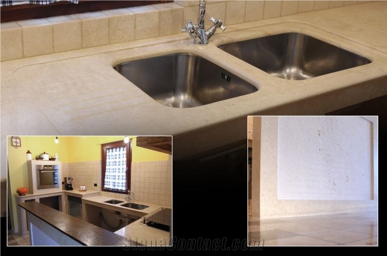 Mexico Classic Travertine Kitchen Countertop From Italy Stonecontact Com