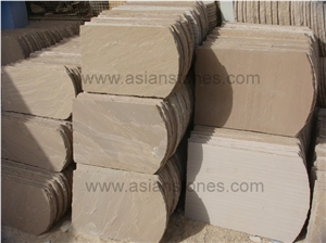 Brown, Red, Biege, White, Black, Yellow, Grey Sandstone Roof Tiles