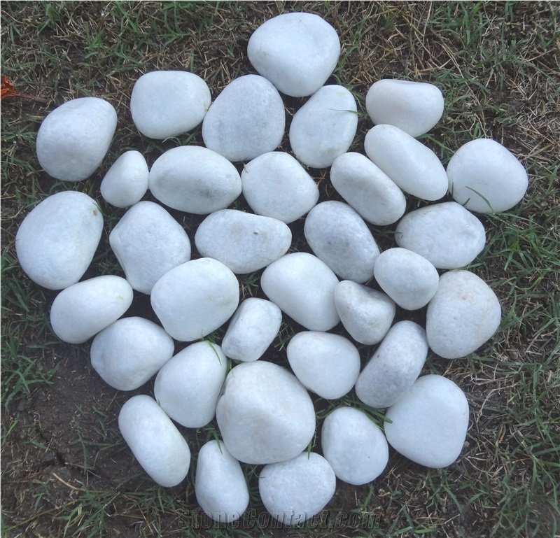 Pebble Stone, White Marble Pebbles & Gravels