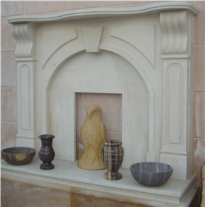 White Sandstone Fireplaces & fireplace decorating 