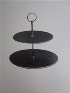Slate Cake Stand, Black Slate Kitchen Accessories