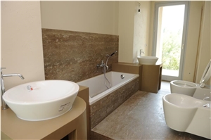 Pietra Di Luserna Gialla Quartzite Bathroom Design, Pietra Di Luserna Gialla Grey Quartzite Bathroom Design