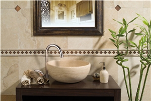 Classic Beige Travertine Croos Cut Wall Tiles