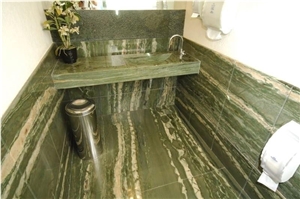 Verde Bamboo Quartzite Bath Top, Bathroom Floor, Bathroom Design