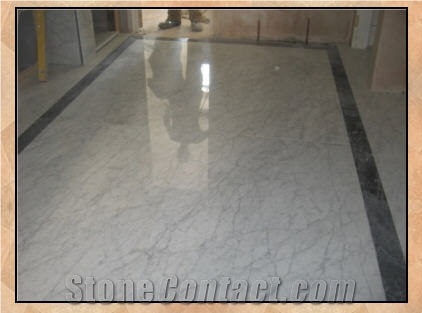 Bianco Carrara Marble Floor Tiles, Carrera Marble Floor Tile