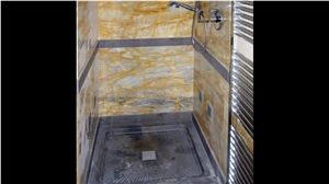 Arabescato Orobico Gold Marble Bathroom Shower Wall Tiles