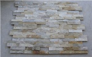 Hot Selling Slate Wall Cladding Stone, ;quartzite Brown Slate Wall Cladding