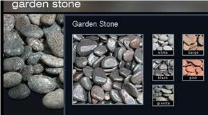 Garden Stone Pebbles, Black Marble Pebbles