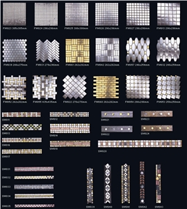 Stainless Steel Meshed Metal Mosaic
