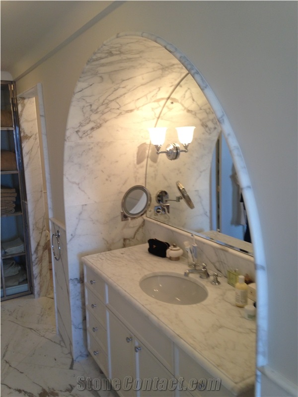 Bianco Carrara a Marble Bathroom Top