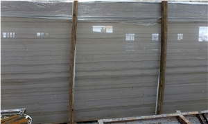 Athens Grey Wooden Marble Slabs, Tiles