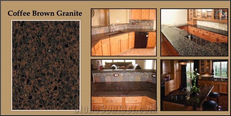 Coffee Brown Granite Countertop