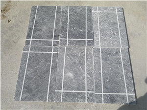 Tumbled Bluestone Marble Pattern Slabs & Tiles, Turkey Grey Marble