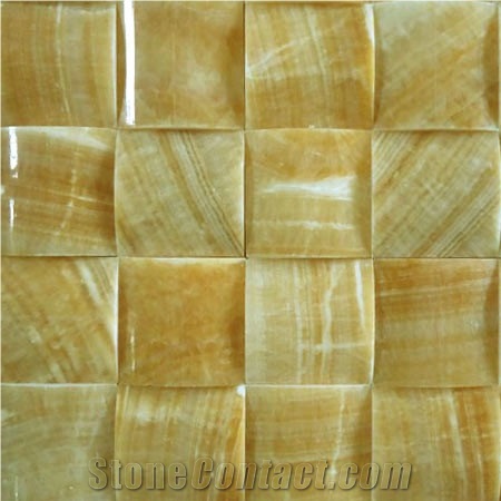 Lowest Price Sell Natural Onyx Mosaic (MSK-BBS 001), Mi-Huang-Yu Yellow Onyx Mosaic