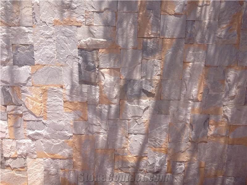 Rustic Slate Wall Tiles, Spain Grey Slate