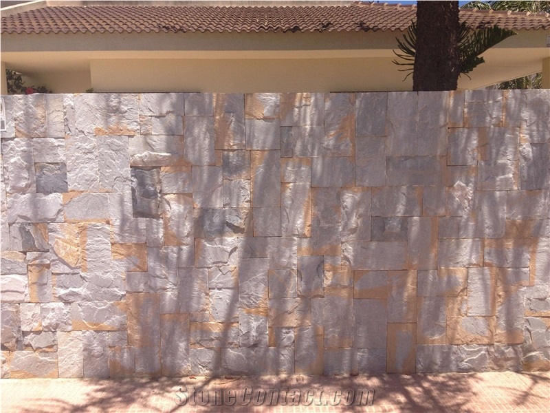 Rustic Slate Wall Tiles, Spain Grey Slate
