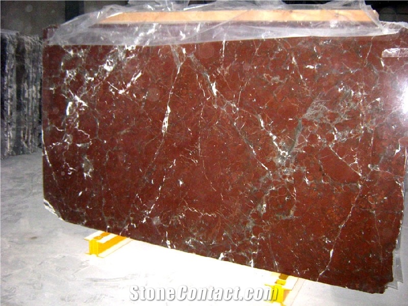 Spanish Levanto Marble Slabs, Escorial Red Marble
