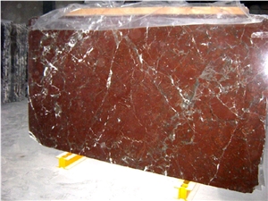 Spanish Levanto Marble Slabs, Escorial Red Marble