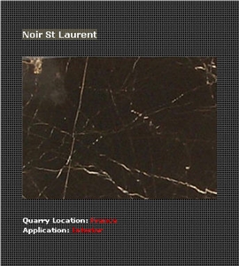 Noir St Laurent Marble Tiles, Slabs, Nero St Laurent Marble