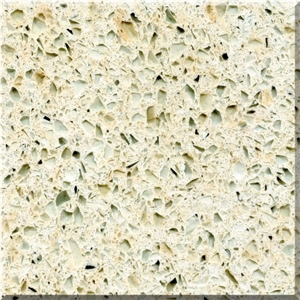 Beige Yellow Quartz Stone Slabs, Tiles