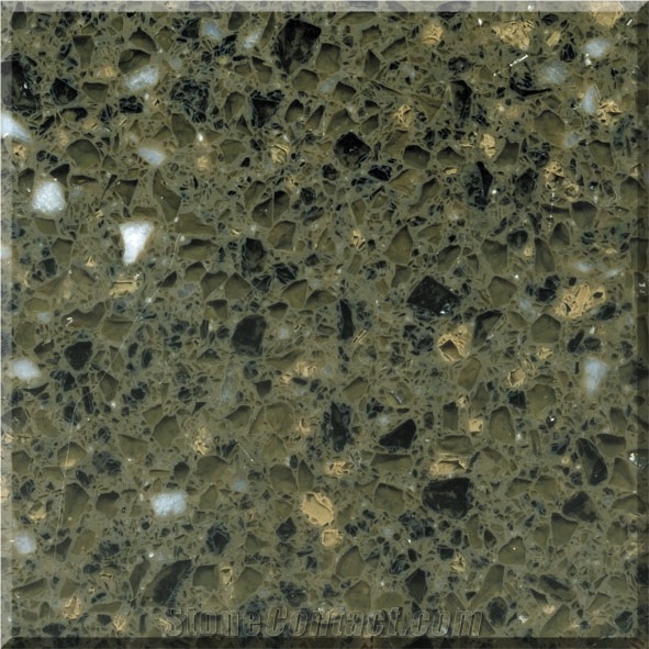 ESYL3210 Green Quartz Tiles Slab
