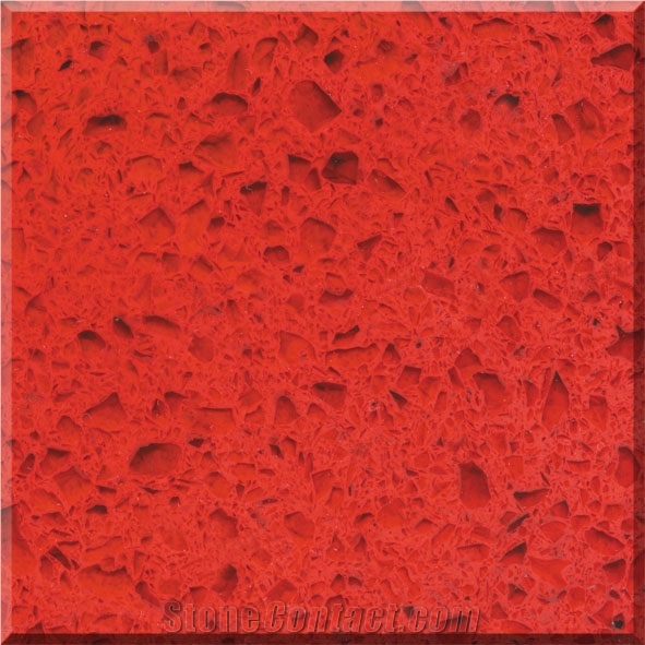 ESYL6018 Red Quartz Tiles Slab