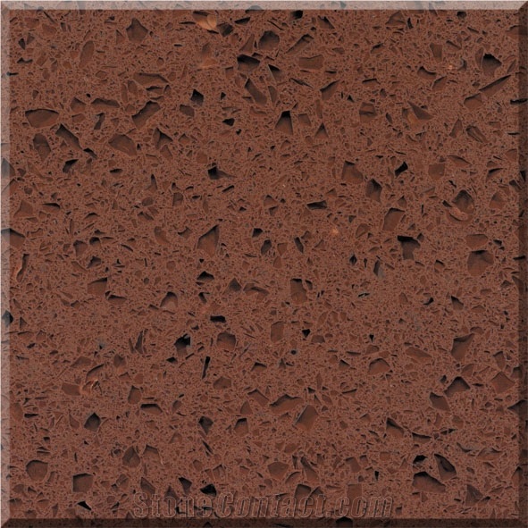 ESYL7010 Brown Quartz Tiles Slab