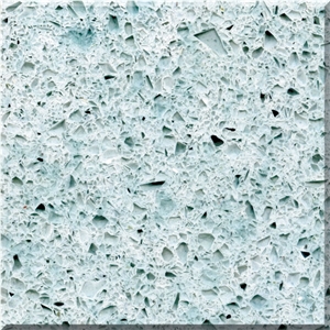 Light Blue Quartz Stone Slabs, Tiles