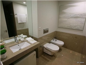 Ataija Azul Limestone Hotel Troia Project Bathroom Design