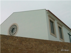 Ataija Cream Limestone Window Frame Real Abadia Hotel Project