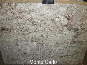 Monte Carlo Granite Polished Slabs, Brazil Beige Granite