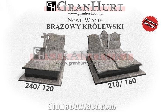 New Model Monument, Tombstone, Flower Pearl Pink Granite Tombstone