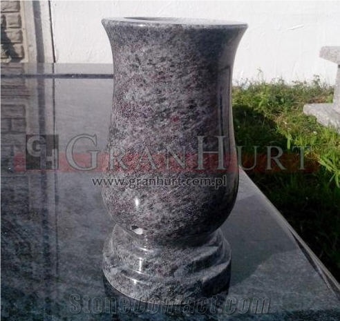 Orion Blue Granite Vases
