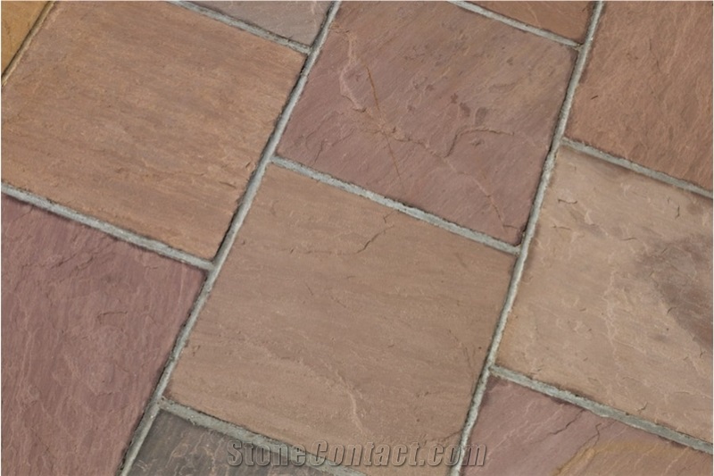Autumn Brown Sandstone Patio Floor Tiles
