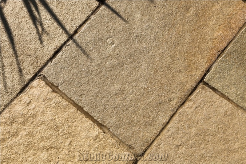 Tandur Yellow Limestone Tumbled Tiles