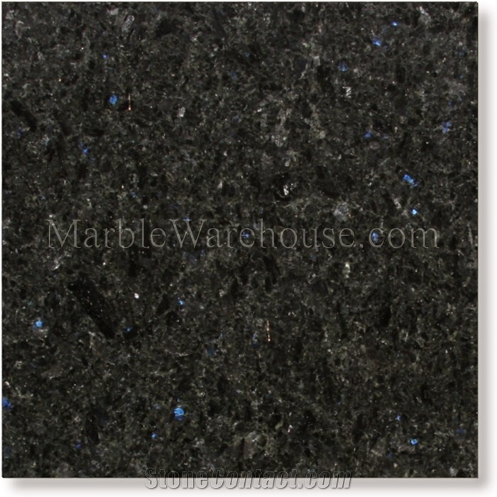 Blue in the Night Granite Tile 12"x12", Angola Black Granite