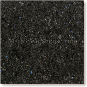 Blue in the Night Granite Tile 12"x12", Angola Black Granite