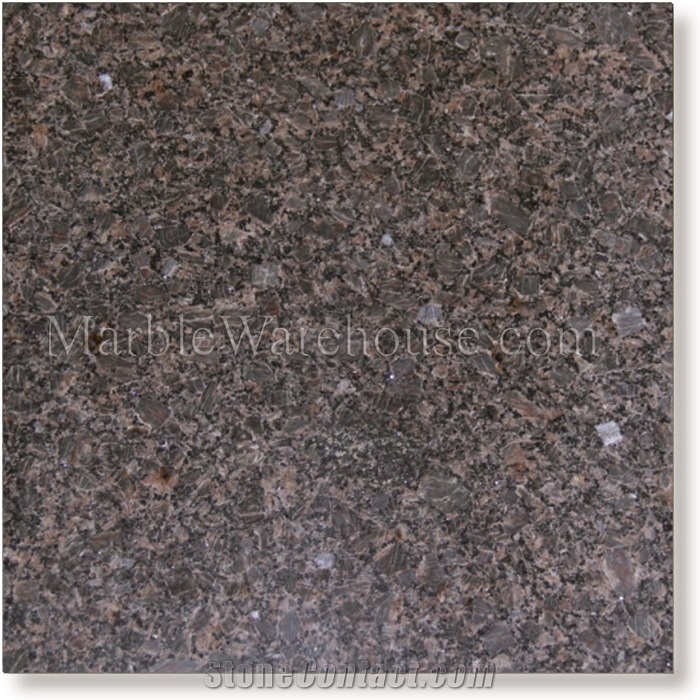 Cafe Imperial Granite Tile 12"x12", Brazil Brown Granite