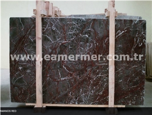 Amanos Red Marble Slabs & Tiles, Red Polished Marble Floor Tiles, Wall Tiles