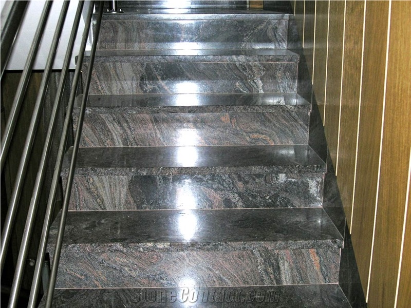 Silver Paradiso Granite Stairs