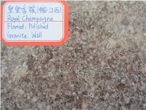 Royal Champagne Granite Slabs & Tiles, China Brown Granite